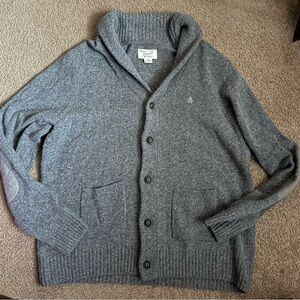 Original Penguin Gray Cardigan Sweater